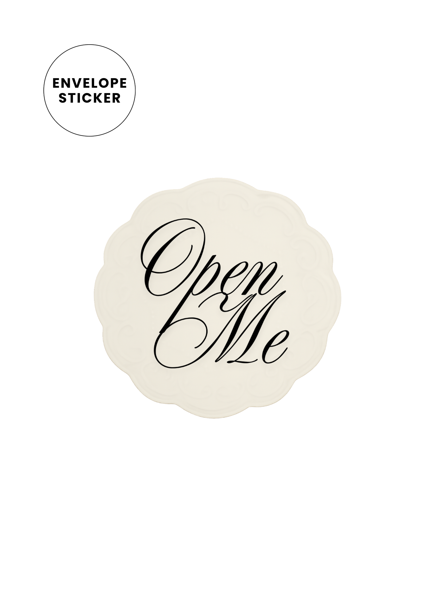 “Open Me” Envelope Sticker