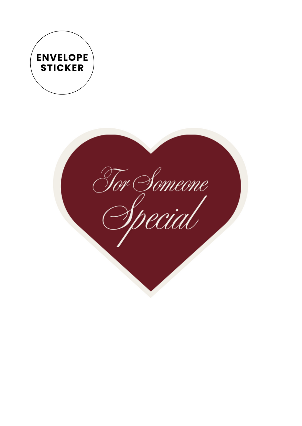 “For Someone Special” Envelope Sticker