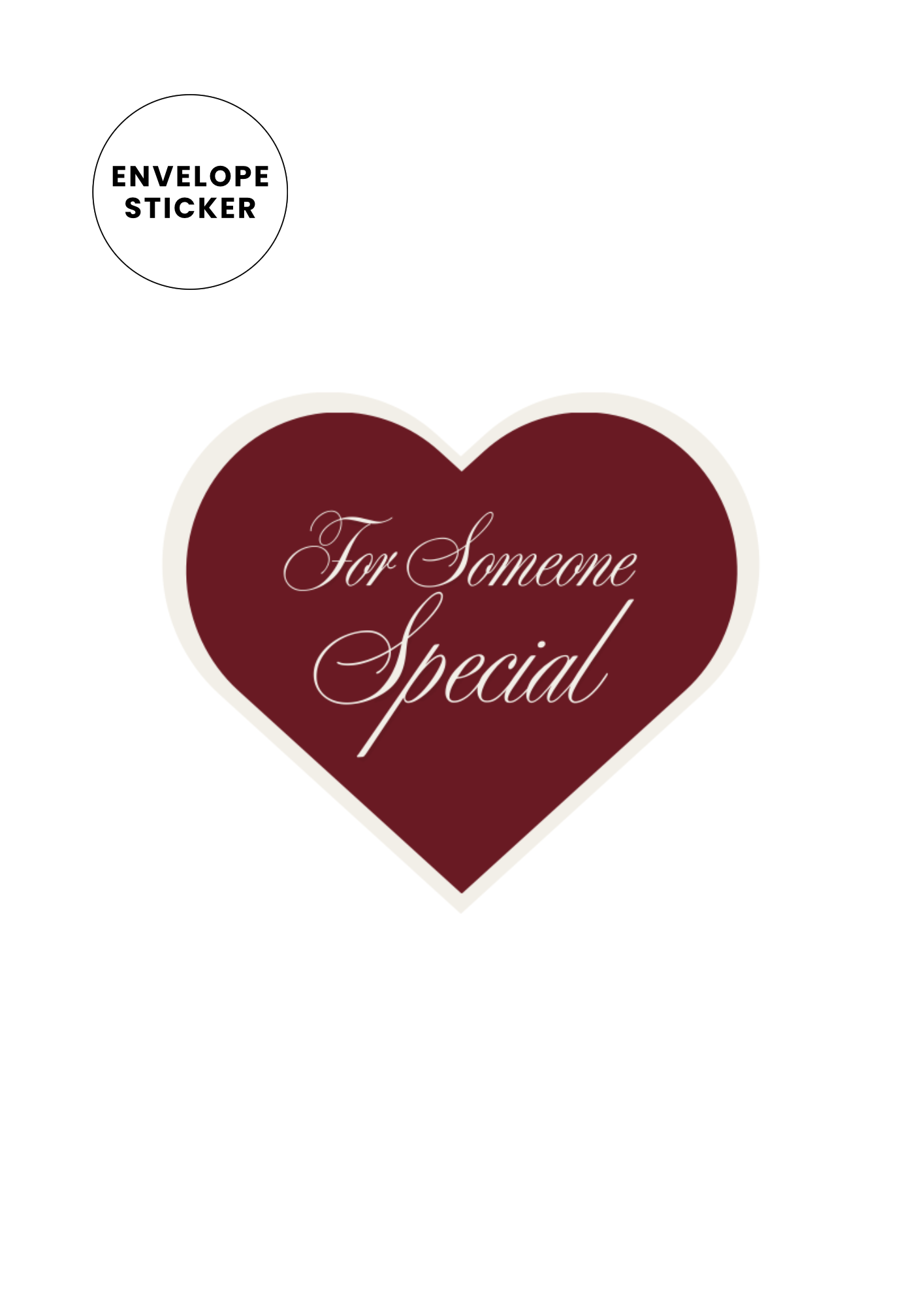 “For Someone Special” Envelope Sticker