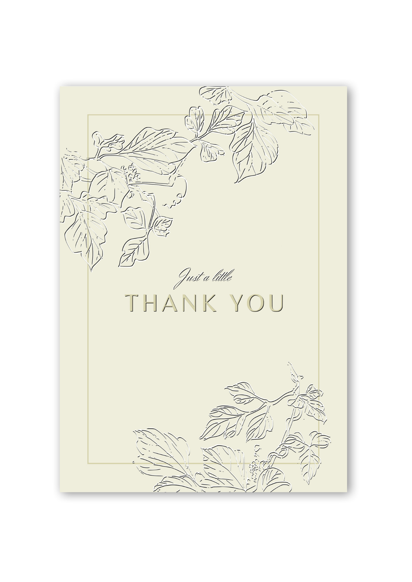 Thank You Card (Beige)