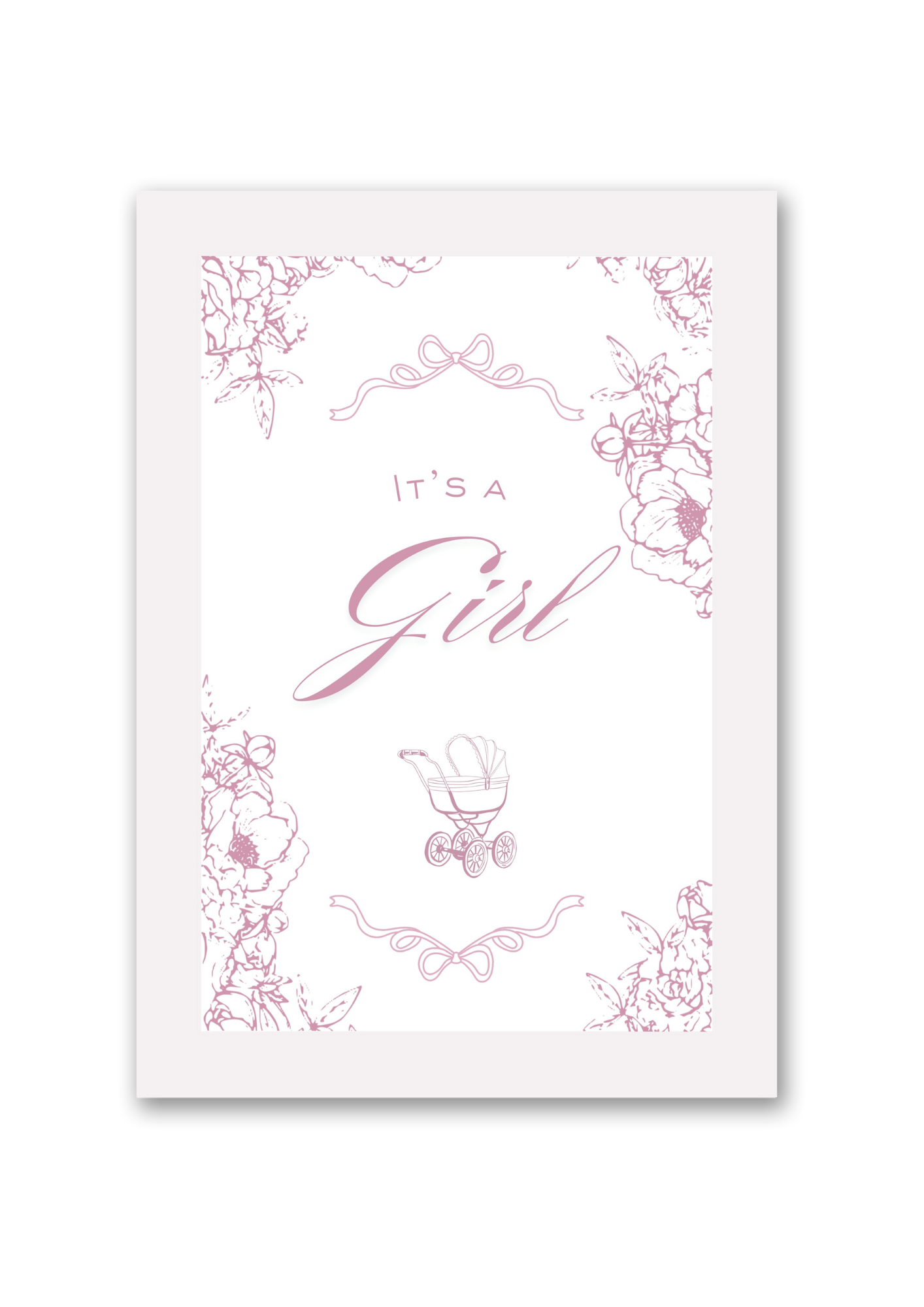 “It’s A Girl” Card